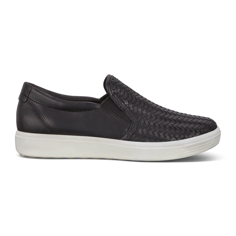 Slip On Mujer - ECCO Soft 7 - Negros - GWM218395